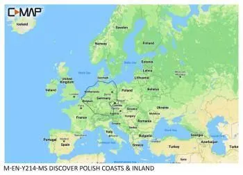 Carte C-MAP® Discover™ Pologne Côtes & Eaux Interieures