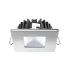 Downlight LED carré - MARINA XP LP 4W 9-32Vdc - Inox poli - Blanc naturel - 80° - IP66