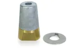 Ecrou anodique avec frein Ø22/25mm, 16x150mm