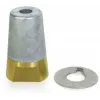 Ecrou anodique avec frein Ø22/25mm, 16x200mm