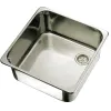 Evier inox poli 340x340x150mm