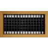 Grille soufflage teck 400x100