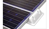 Kit 2 profilés fixation panneau solaire 245mm - Blanc