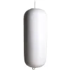 Pare-battage à cordage traversant - Blanc Ø 150 x L 430mm
