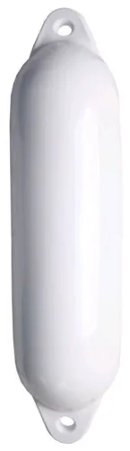 Pare-battage cylindrique blanc / 2 anneaux blancs Ø240 x L700mm