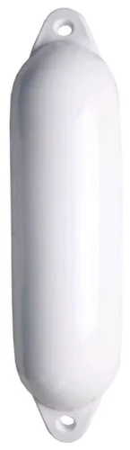 Pare-battage cylindrique blanc / 2 anneaux blancs Ø300 x L900mm