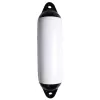 Pare-battage cylindrique blanc / 2 anneaux noirs Ø120 x L450mm