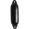Pare-battage cylindrique noir / 2 anneaux noirs Ø150 x L580mm
