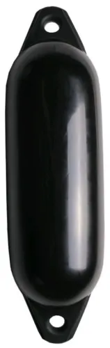 Pare-battage cylindrique noir / 2 anneaux noirs Ø210 x L620mm
