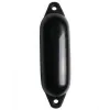 Pare-battage cylindrique noir / 2 anneaux noirs Ø300 x L900mm
