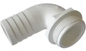 Raccord coudé 90° annelé pour tuyau 38mm