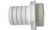 Raccord droit annelé pour tuyau 38mm