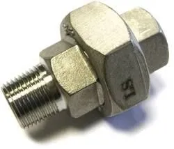 Raccord union mâle/femelle inox 1''1/2