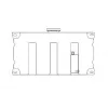 Réservoir lave-glace en polyéthylène 5L + 1 pompe 12V