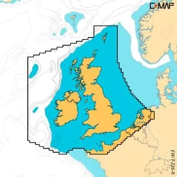Carte C-MAP® Reveal™ X U-K / Irlande / Manche