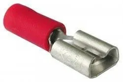 Sachet 100 cosses femelles 6.3mm rouge - standard