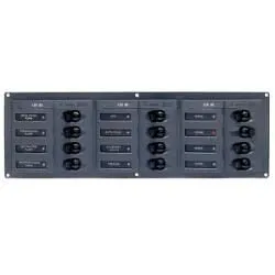 Tableau 12 disjoncteurs unipolaires horizontal 12V