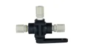Vanne 3 voies en L 6x8mm