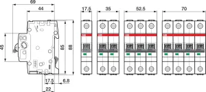 DISJONCTEUR 1P 230/400V 16A