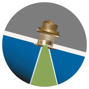 B75HW 20° : Sonde traversante Bronze Chirp 600W