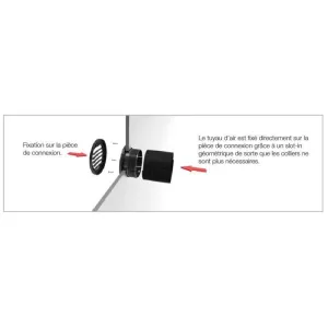 Diffuseur orienté 30° Ø60mm noir