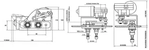 Essuie-glace 20nm Pantographe simple 12V