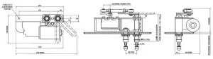 Essuie-glace 30nm Pantographe simple 24V