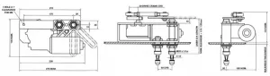 Essuie-glace 50nm Pantographe simple 24V