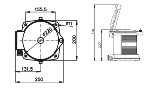 FEU SERIE 760 TOUT HORIZON ROUGE 360°, 24-230V