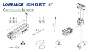 Moteur électrique avant Lowrance® Ghost® 47