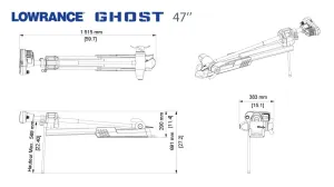 Moteur électrique avant Lowrance® Ghost® 47