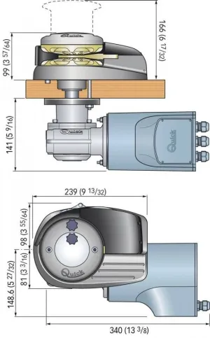 Guindeau Aleph AL3 12V 1000W + poupée 8mm