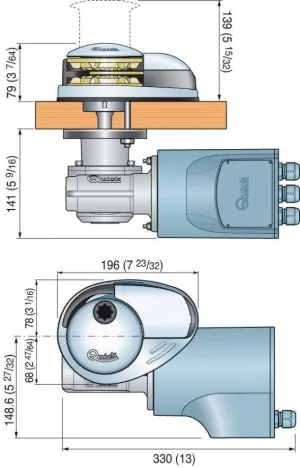 Guindeau prince DP2 12V 700W sans poupée 6mm