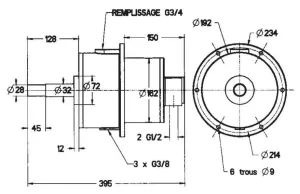 Pompe hydraulique 105 CT EMB
