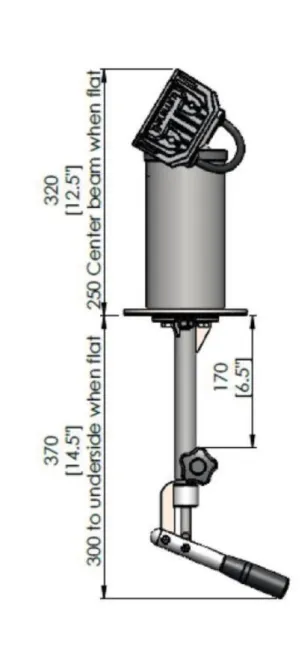 PROJECTEUR LED SL B 80W 2x3,5° - VERSION BRAS COURT / TUBE COURT