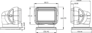 Projecteur motorisé 24V 32W LED - Version Blanc