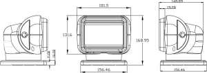 Projecteur motorisé 24V 32W LED - Version Blanc