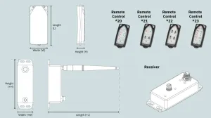 RADIO COMMANDE S-LINK 12/24V KIT