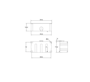 Réservoir lave-glace en polyéthylène 5L + 1 pompe 24V