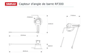 Capteur d'angle de barre en fréquence