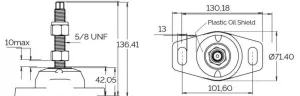 Support moteur compact 136kg max