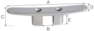 Taquet de pont aluminium taraudé L=260mm