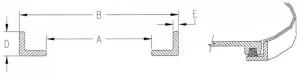 Trappe ovale 15''x24''
