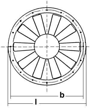 Ventilateur hélicoïdal 24V Ø215mm