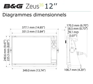 Traceur de carte multifonctions B&G® Zeus® 3S 12