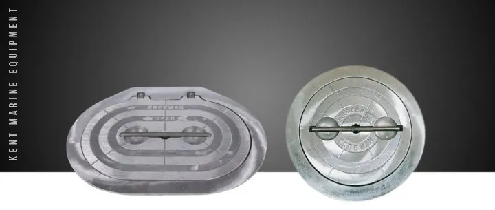 Trappes en aluminium avec dormant en aluminium - étanchéité sur plat